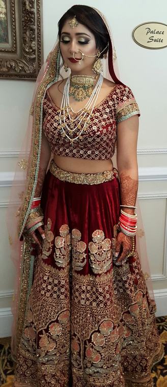 Bridal bridal makeup and hair by Maliha Khan