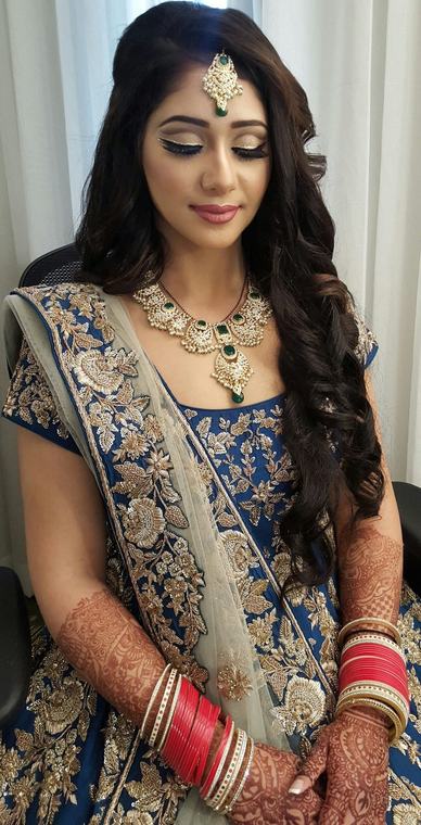 Bridal bridal makeup and hair by Maliha Khan