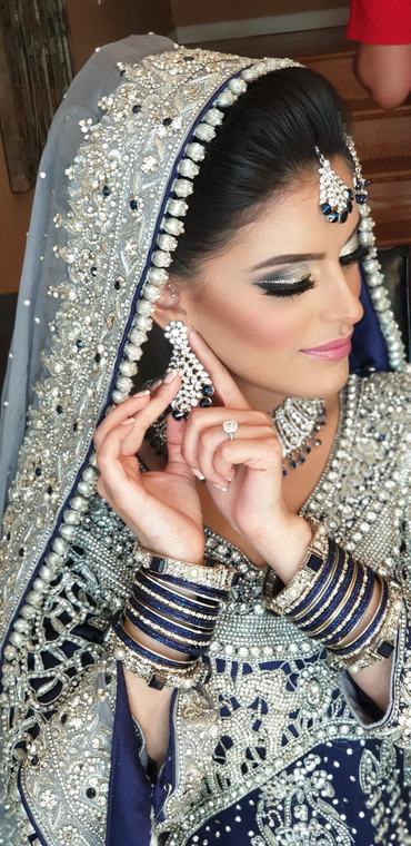 Bridal bridal makeup and hair by Maliha Khan