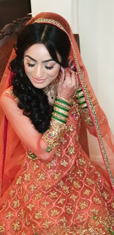 Bridal bridal makeup and hair by Maliha Khan