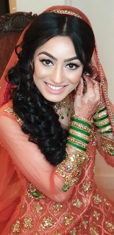 Bridal bridal makeup and hair by Maliha Khan