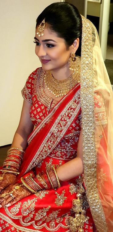 Bridal bridal makeup and hair by Maliha Khan