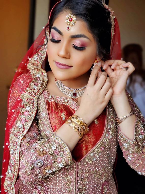 Bridal bridal makeup and hair by Maliha Khan