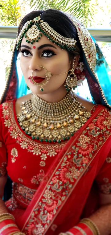 Bridal bridal makeup and hair by Maliha Khan