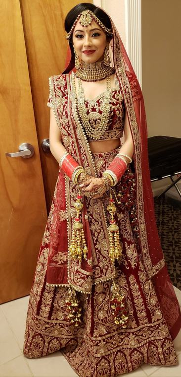 Bridal bridal makeup and hair by Maliha Khan