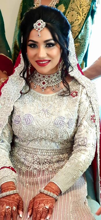 Bridal bridal makeup and hair by Maliha Khan