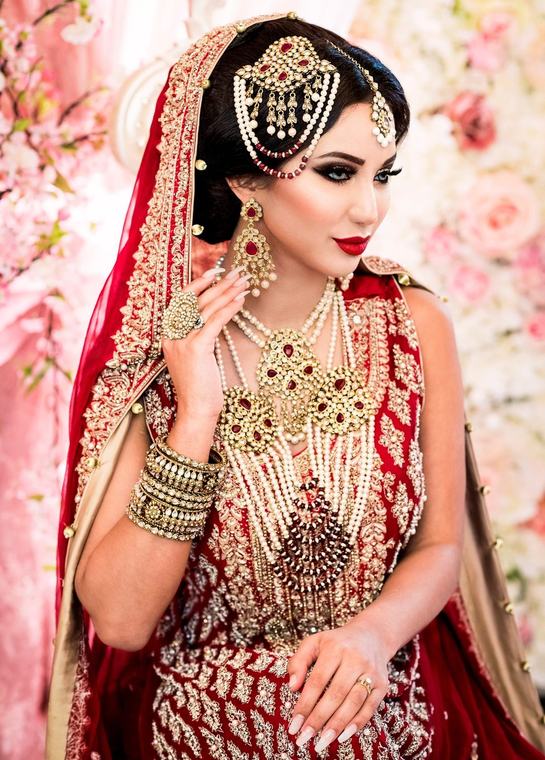 Bridal bridal makeup and hair by Maliha Khan